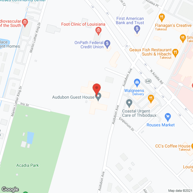 Audubon Guest House in google map