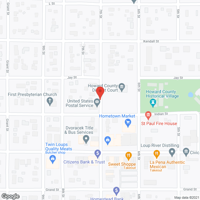 Howard County Community Hosp in google map