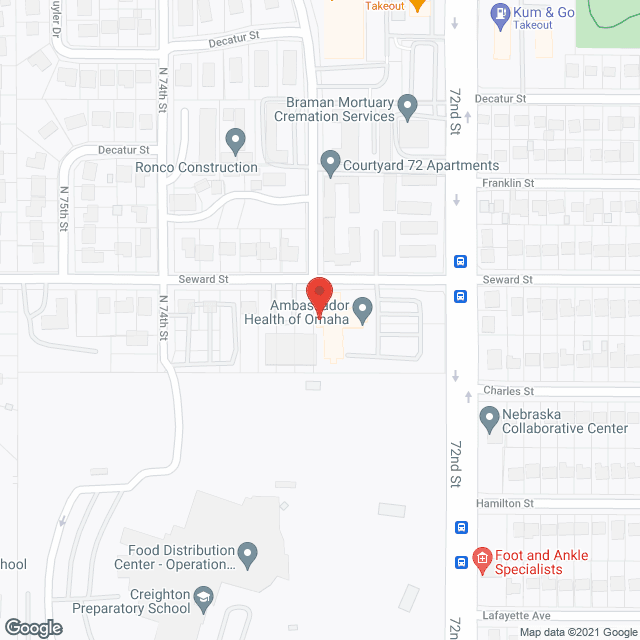 Ambassador Omaha in google map