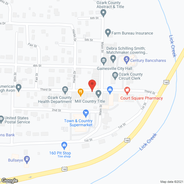 Gainesville Health Care Ctr in google map