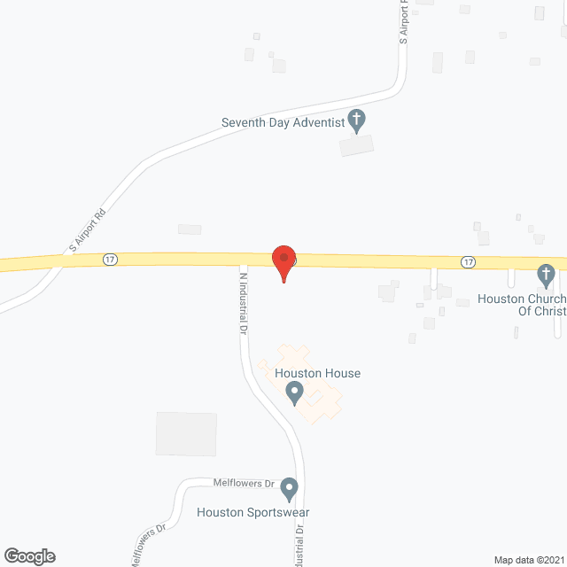 Houston House in google map