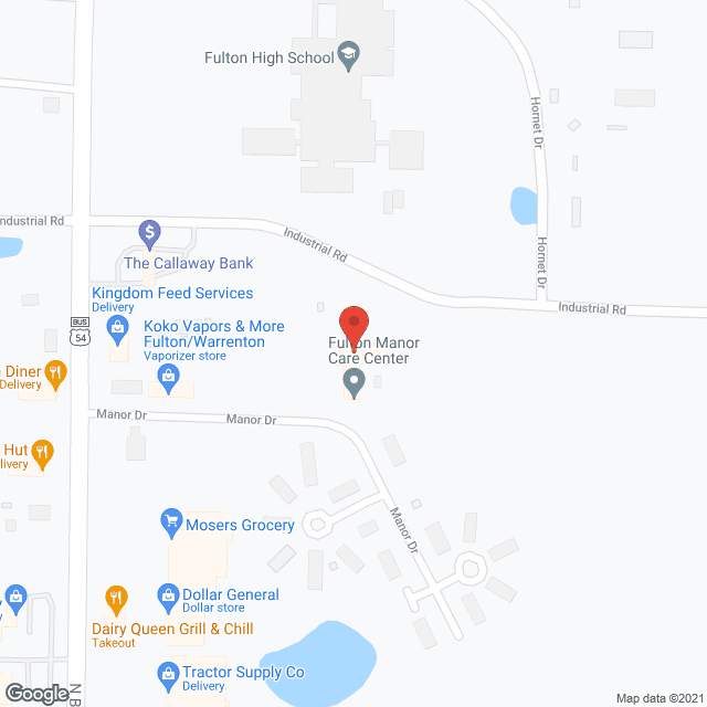 Fulton Manor Care Ctr in google map