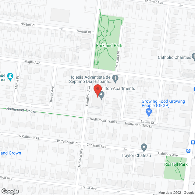 Hamilton Apartments in google map
