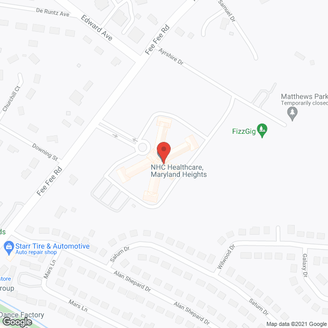 NHC HealthCare Maryland Heights in google map