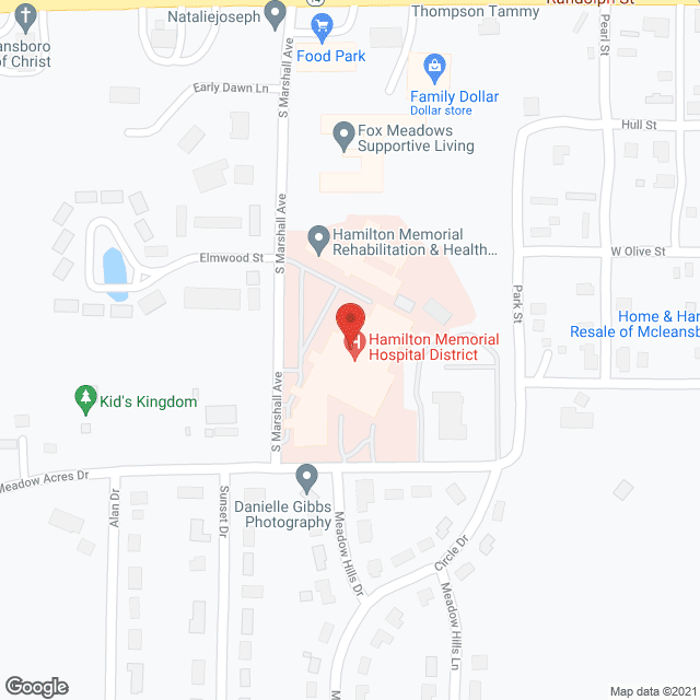 Hamilton Memorial Nursing Ctr in google map