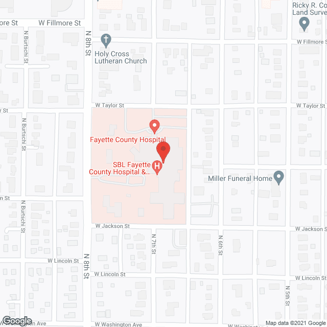 Fayette County Hospital LTC in google map