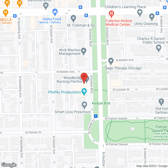 Woodbridge Nursing Pavillion in google map