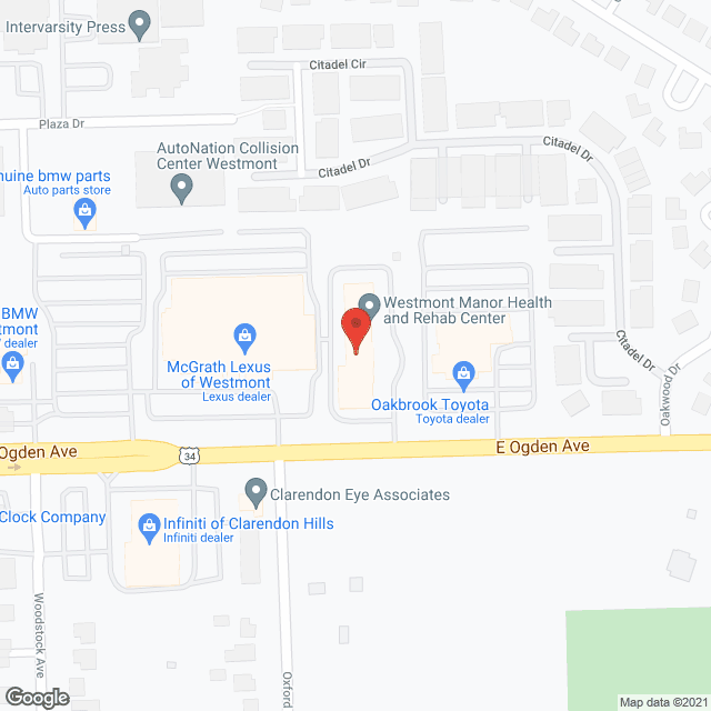 Westmont Manor in google map
