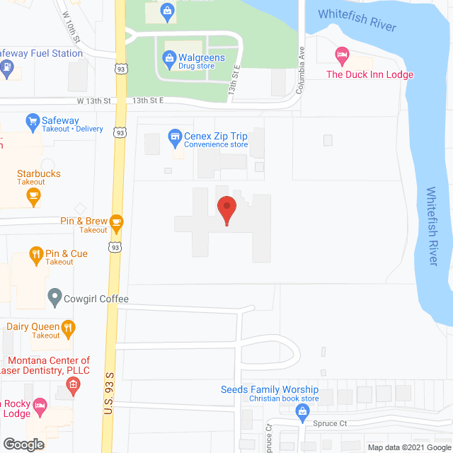 North Valley Hospital in google map