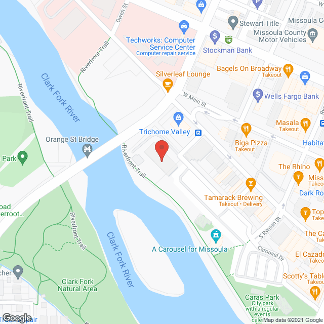 Clark Fork Riverside in google map