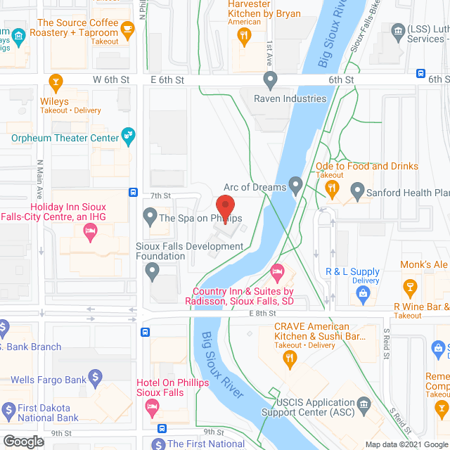 River Tower Apartments in google map