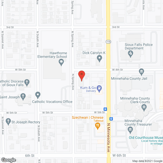 Collins Apartments in google map
