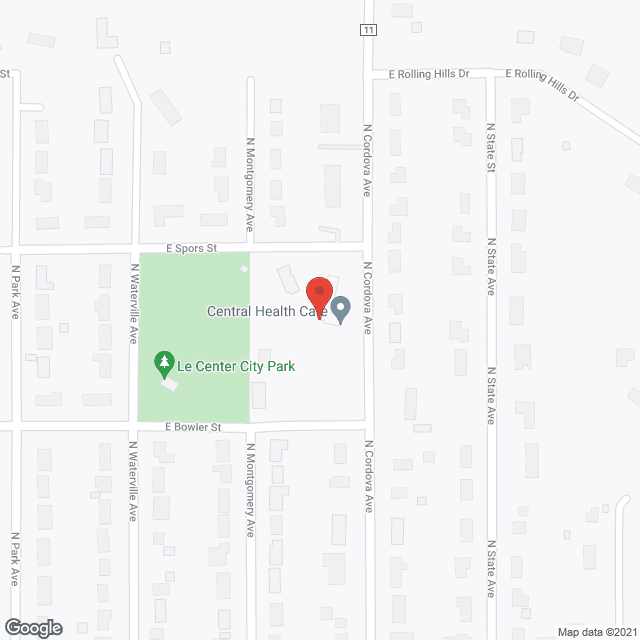 Central Health Care Inc in google map