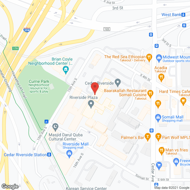 Riverside Plaza in google map