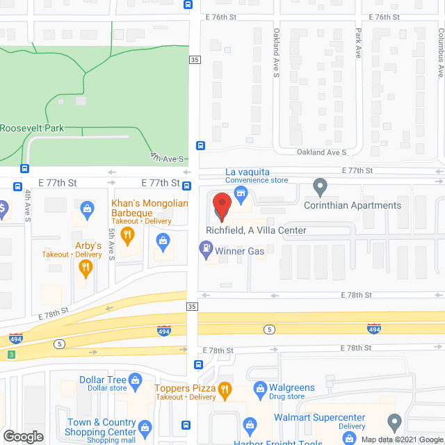 Richfield Health Ctr in google map