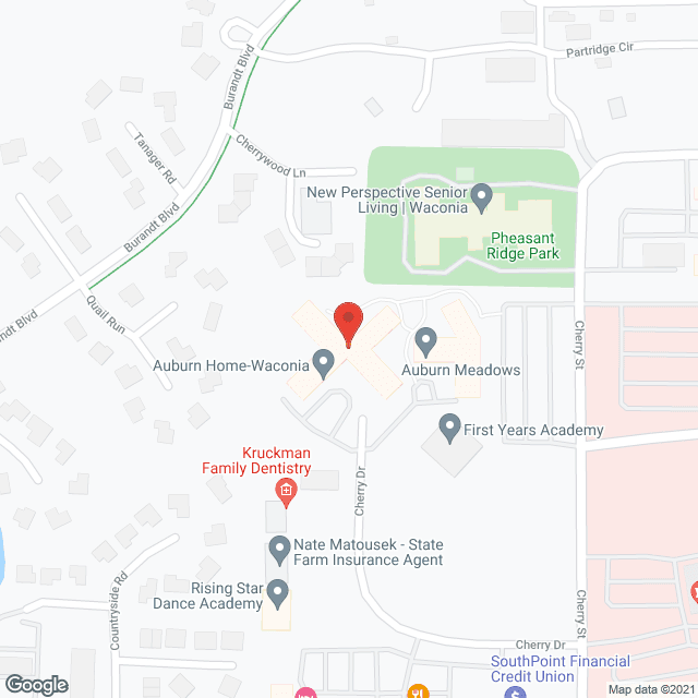 Auburn Home in Waconia in google map
