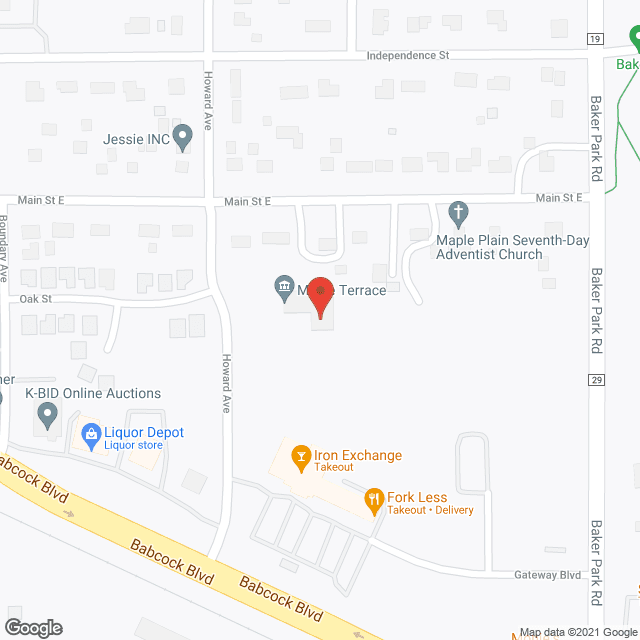Maple Terrace Apartments in google map
