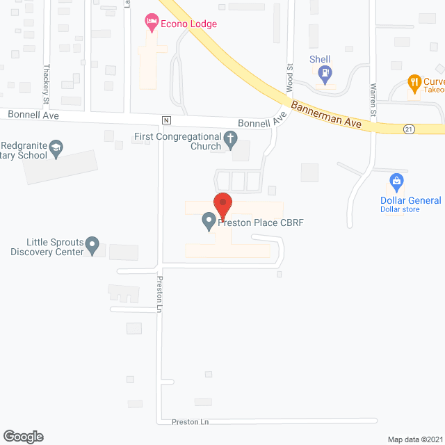 Preston Place CBRF in google map