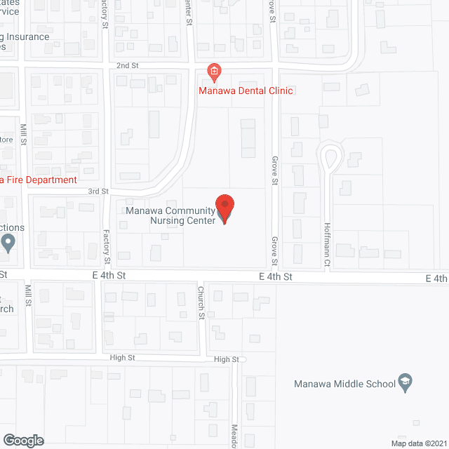 Manawa Community Nursing Ctr in google map