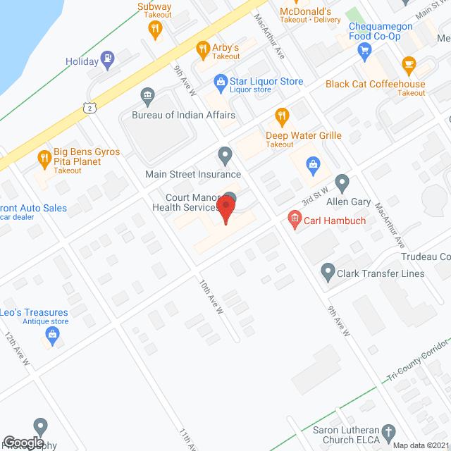 Golden Living Center Court Manor in google map