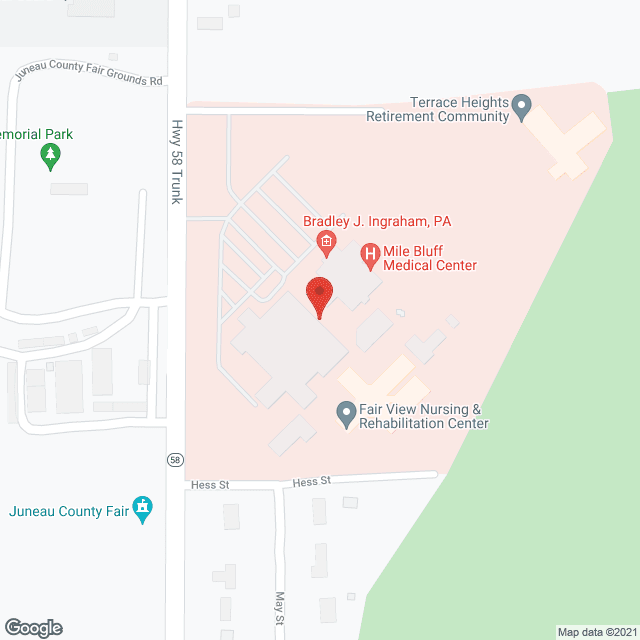 Mile Bluff Medical Center in google map