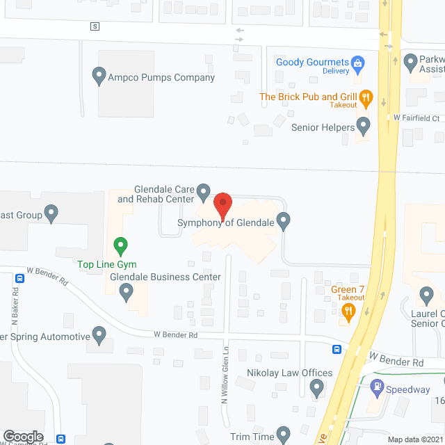 Symphony of Glendale in google map