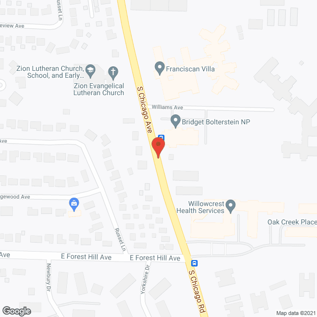 Willowcrest Care Ctr in google map