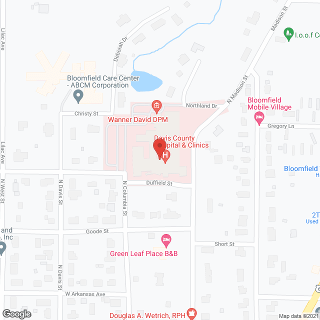 Davis County Hospital & Ems in google map