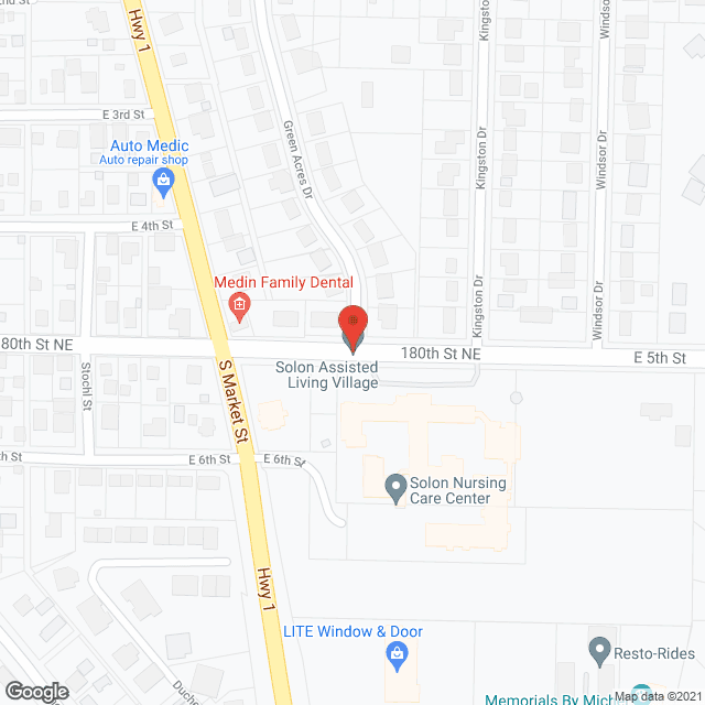 Solon Retirement Village in google map