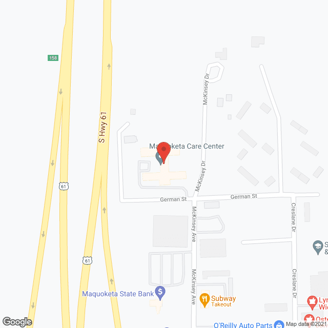 Maquoketa Care Ctr in google map