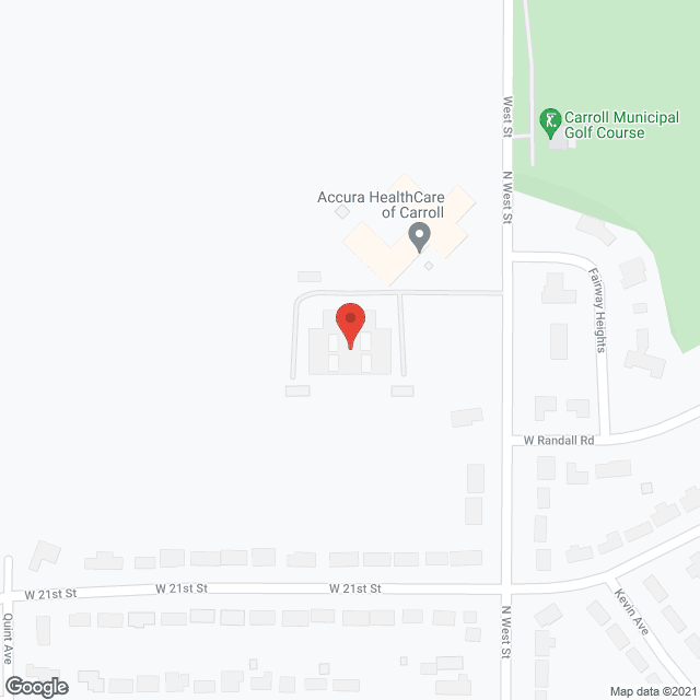 Westwood Knolls Retirement Ctr in google map