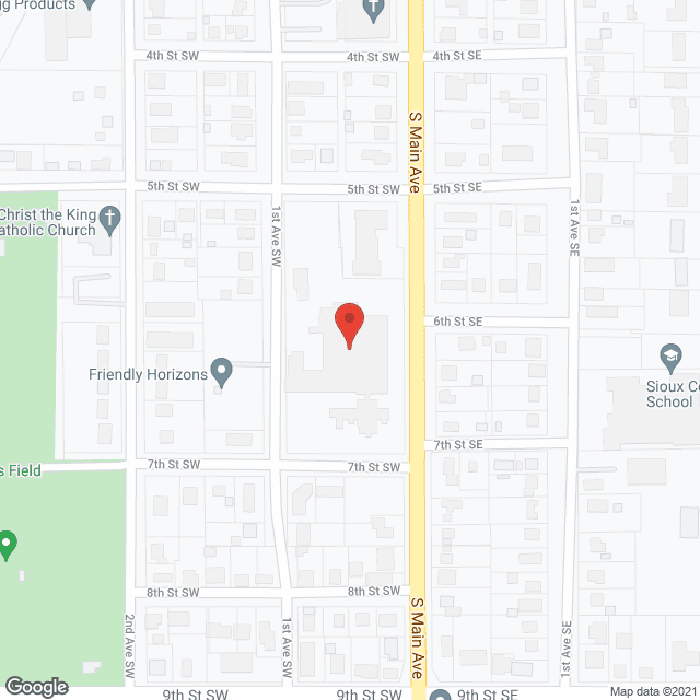 Sioux Center Community Hosp in google map