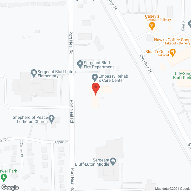 Embassy Rehab & Care Ctr in google map