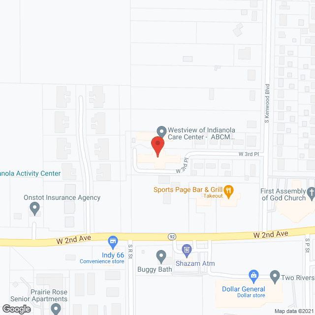 Westview of Indianola Care Ctr in google map