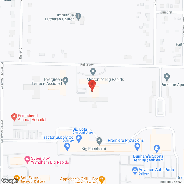 Metron of Big Rapids in google map