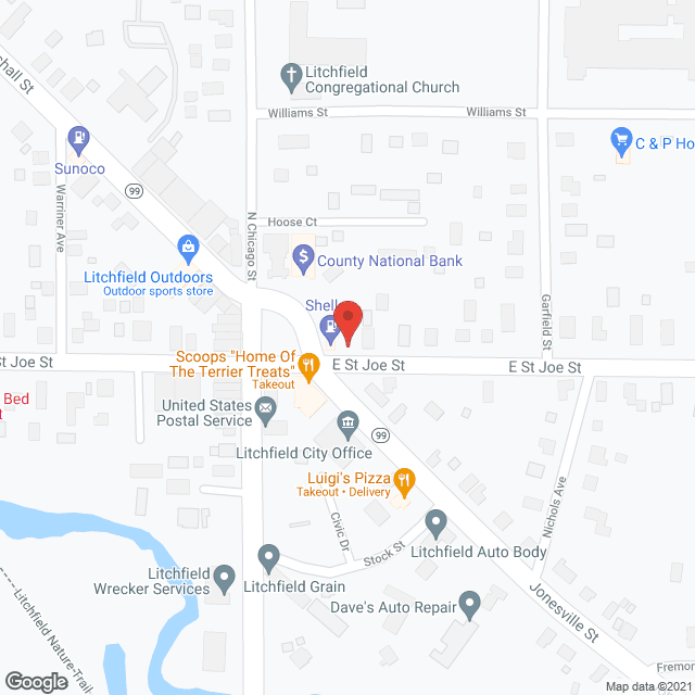 Litchfield Nursing Ctr in google map