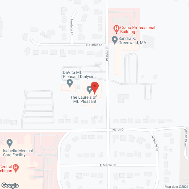 Laurels of Mt Pleasant in google map