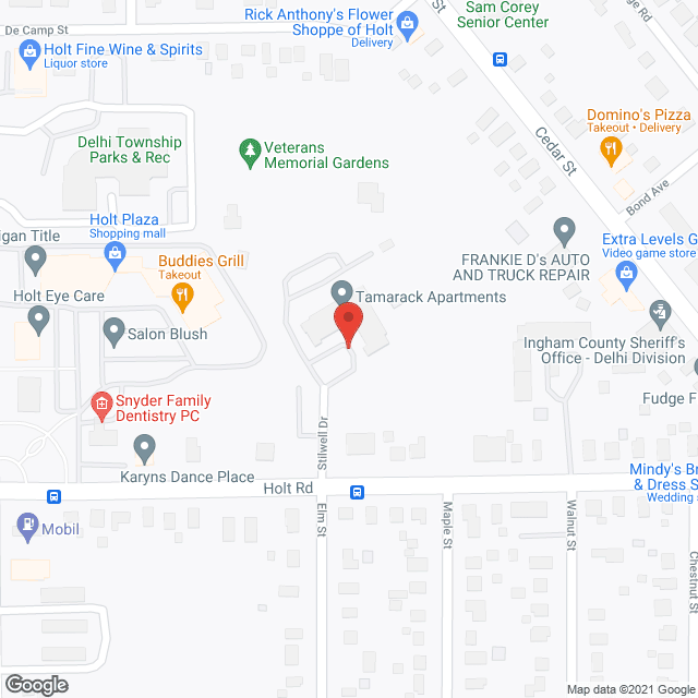 Tamarack Apartments in google map
