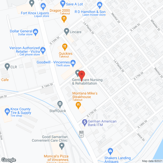 Gentle Care of Vincennes in google map