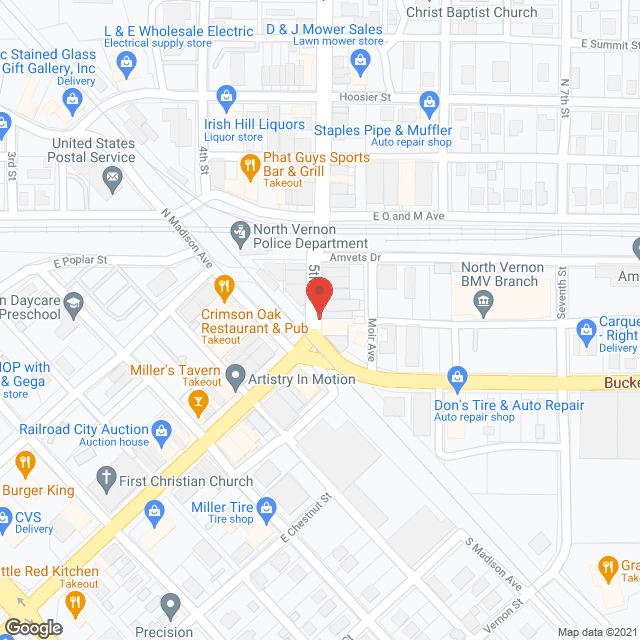 Premier Healthcare of North Vernon in google map