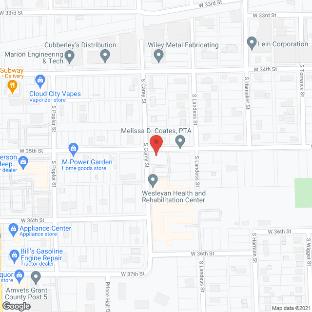 Wesleyan Health Care Ctr in google map