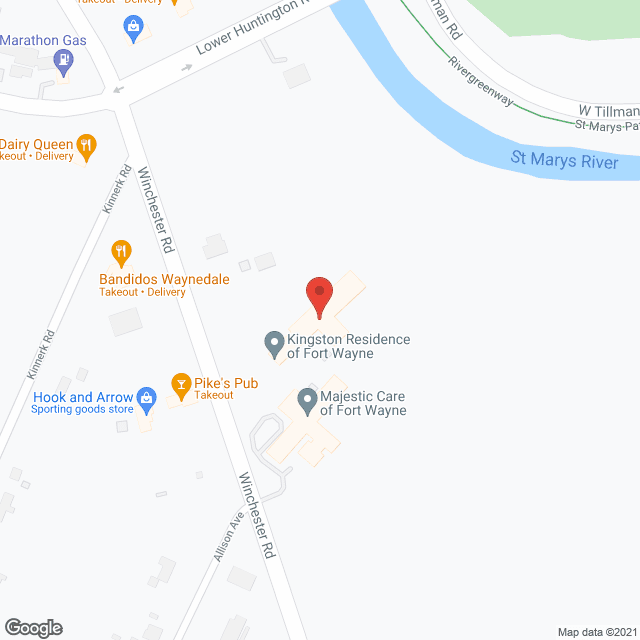 Kingston Residence of Fort Wayne in google map
