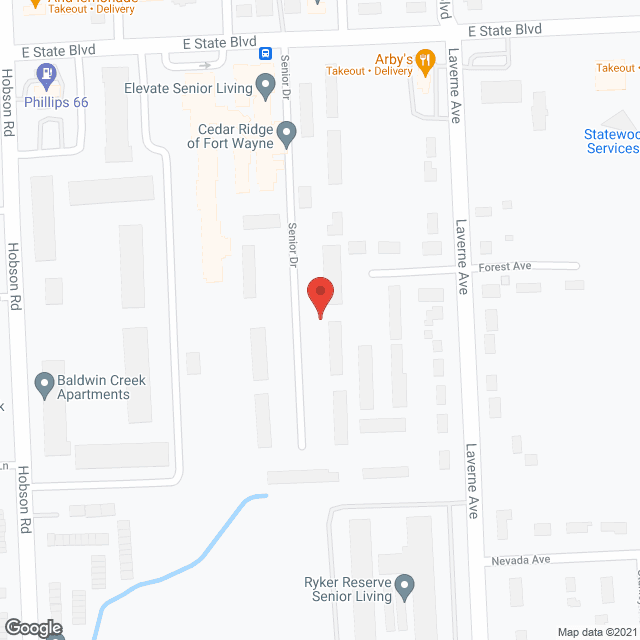 Senior Town Apartments in google map