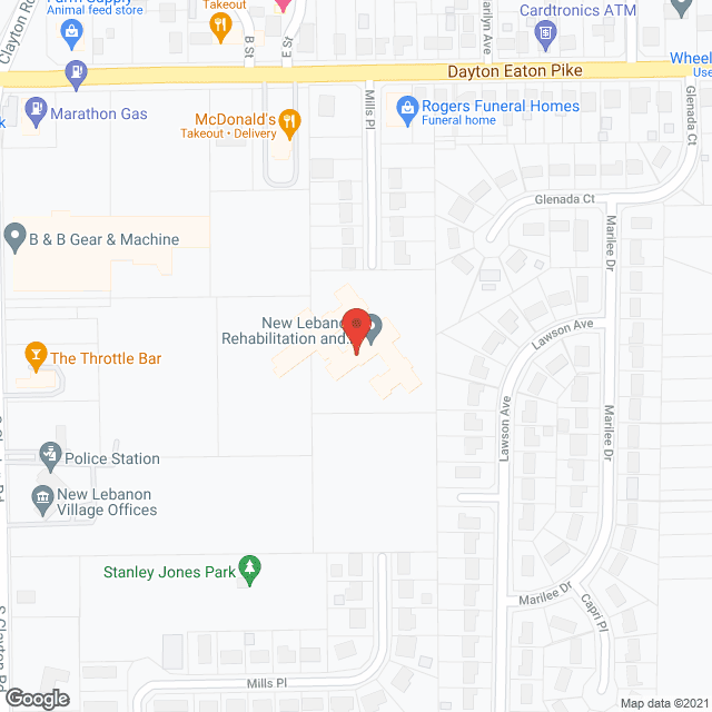 New Lebanon Rehabilitation and Nursing Center in google map