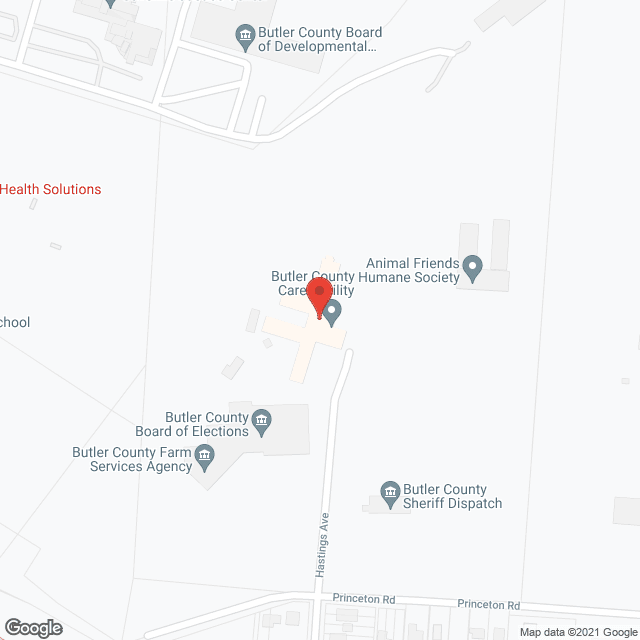 Butler County Care Facility in google map