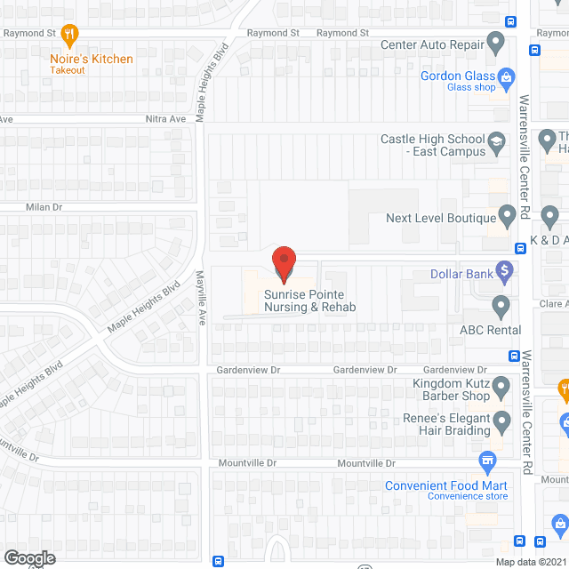 Sunrise Pointe in google map