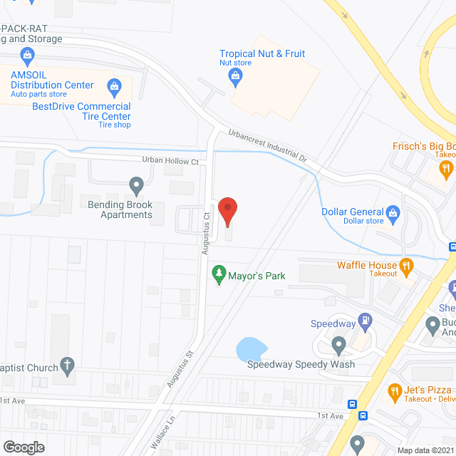 Bending Brook in google map