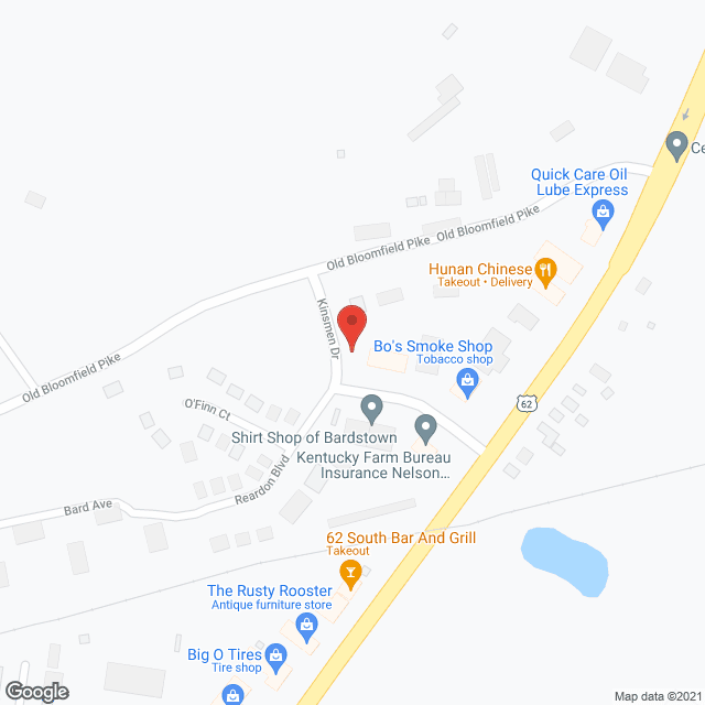 Bluegrass Assisted Living Dev in google map