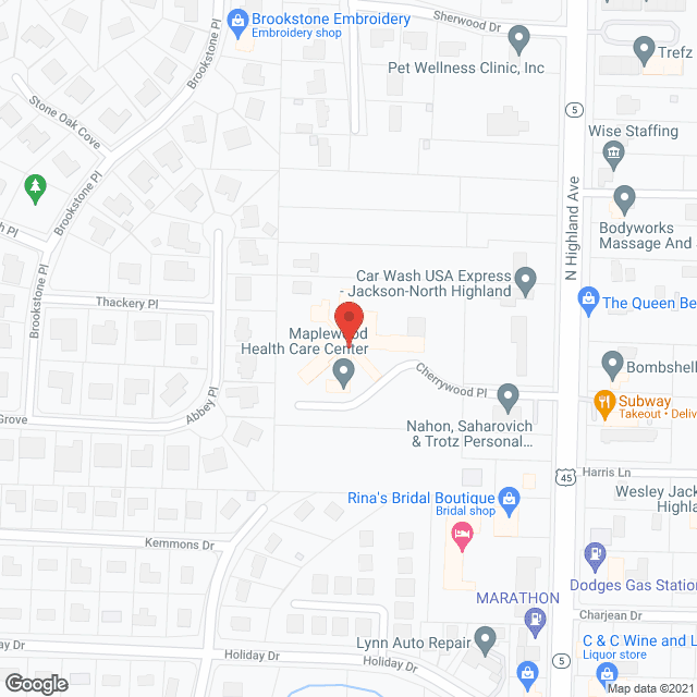 Maplewood Health Care Ctr in google map