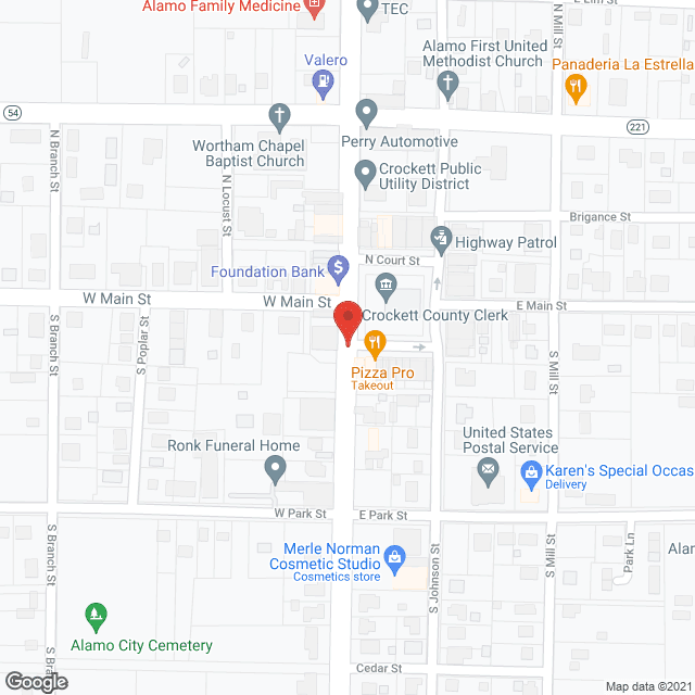 Crockett County Nursing Home in google map